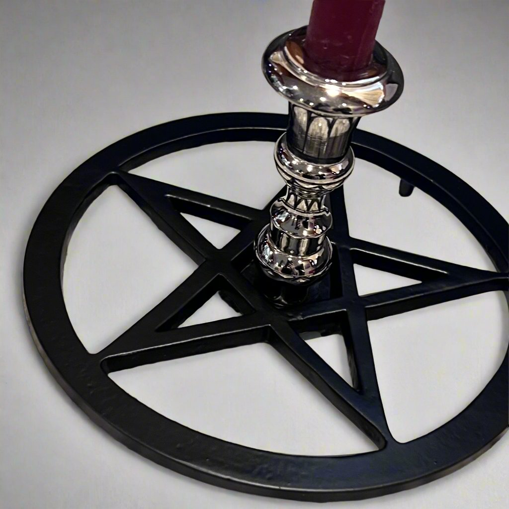 Wiccan Pentagon Candle Holder