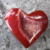 Carnelian Geode Heart ~ 5