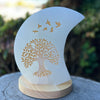 Selenite Cleansing & Charging ~ Crescent Moon Lamp