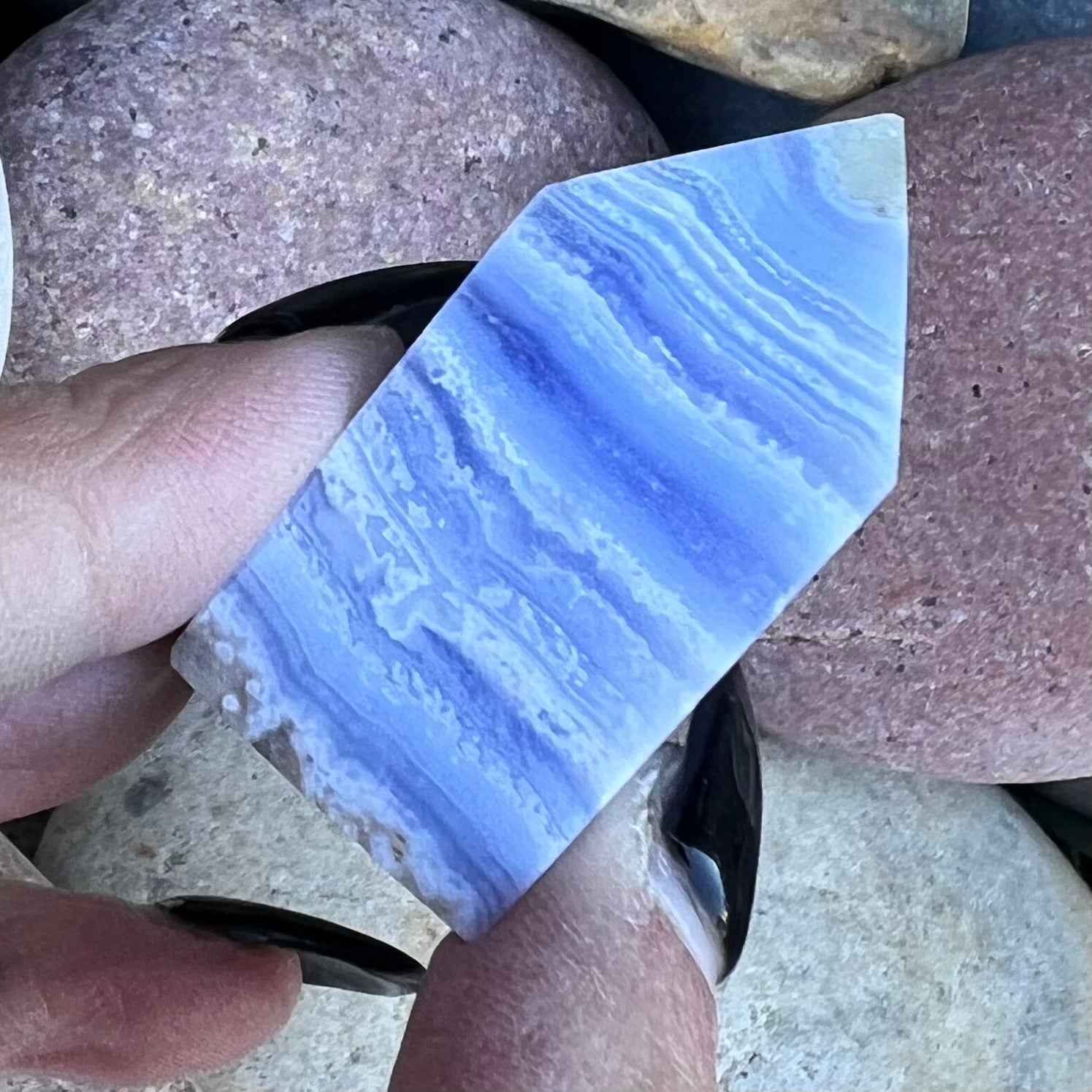 Blue Lace Agate ~ Specialty Boxed Crystal (1)