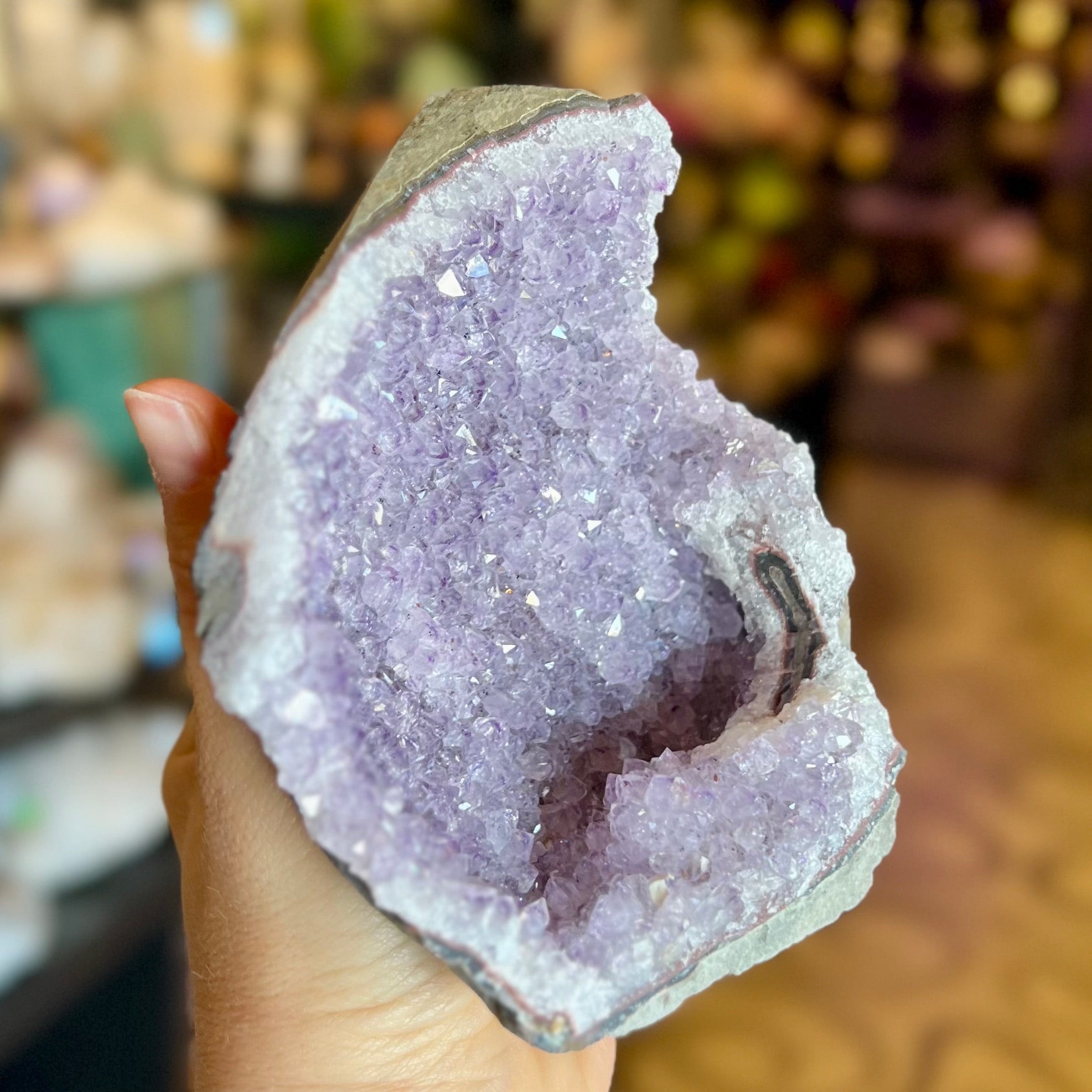 Amethyst Standing Cluster Geode
