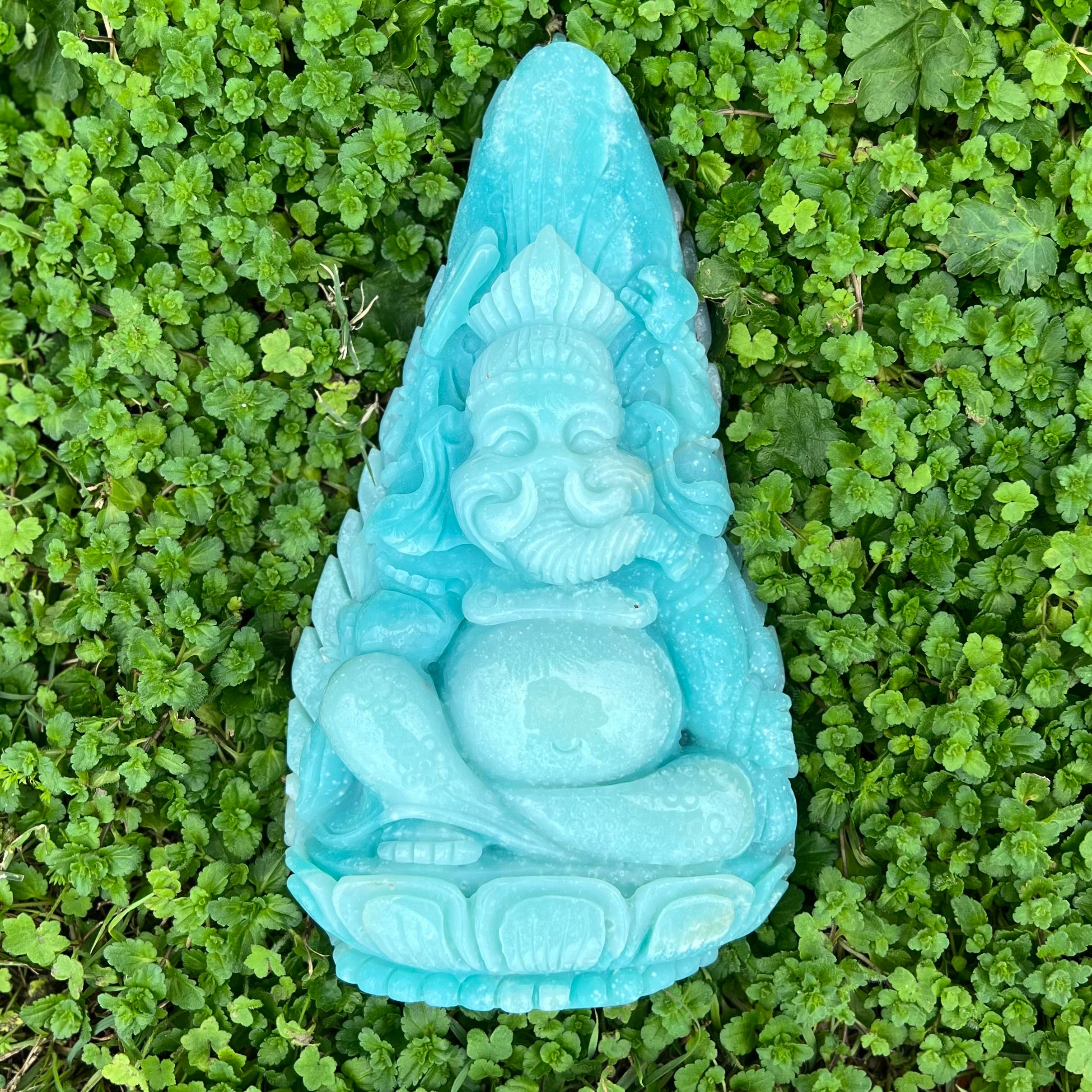 Aragonite Ganesha Carving