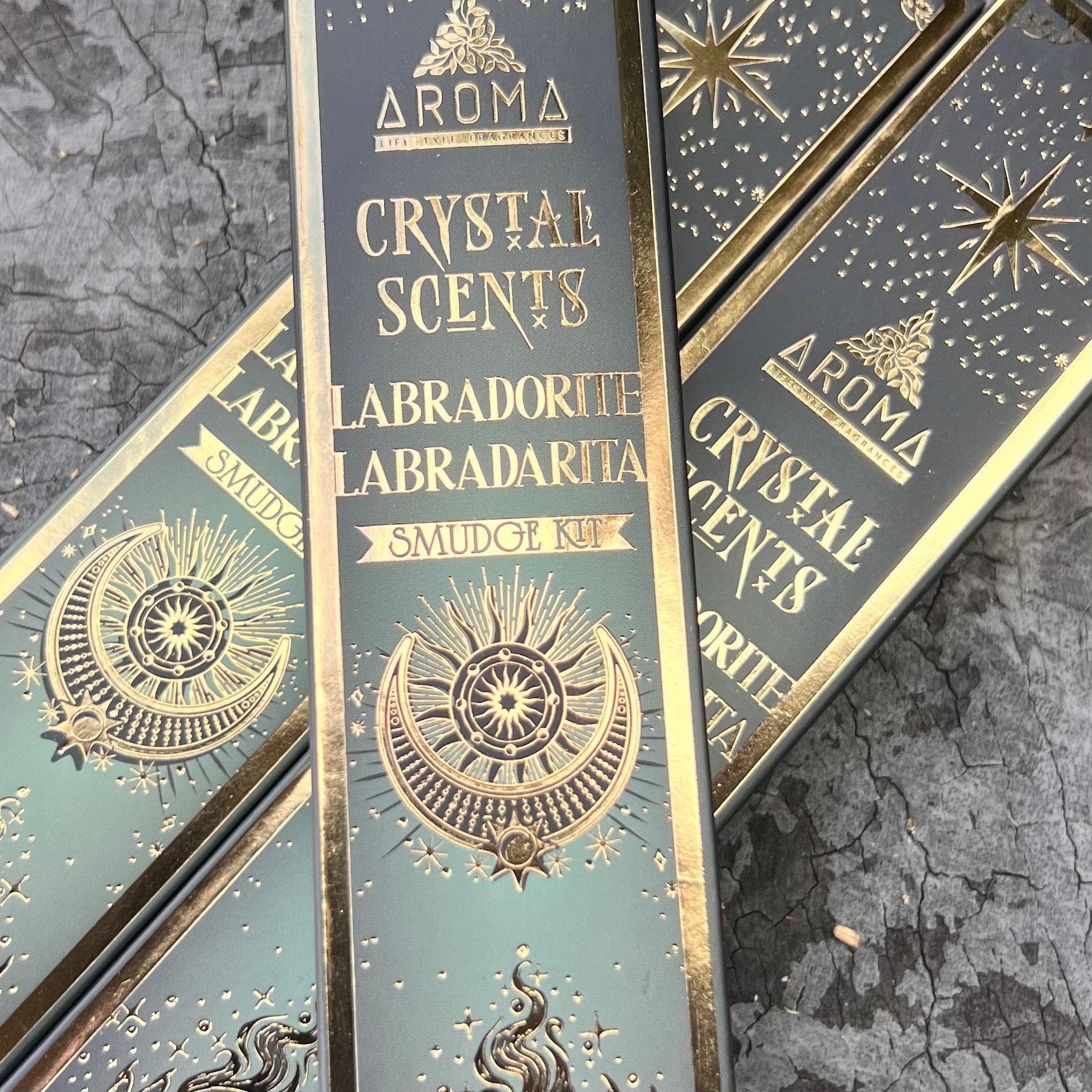 Labradorite  ~ Crystal Scents Smudge Kit Incense