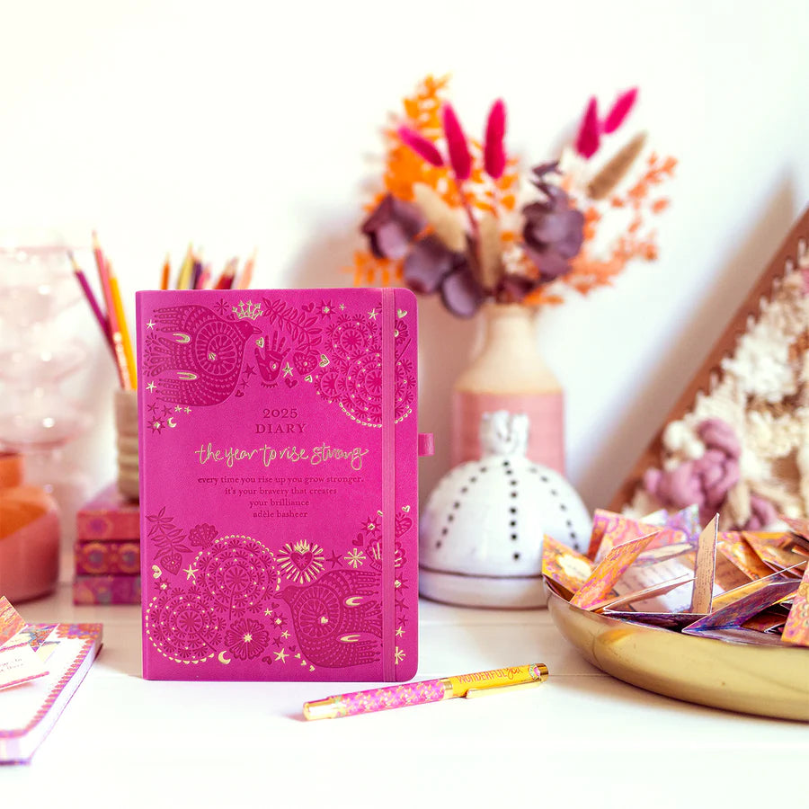 Intrinsic 2025 Diary Planner | The Year to Rise Strong - Positively Pink