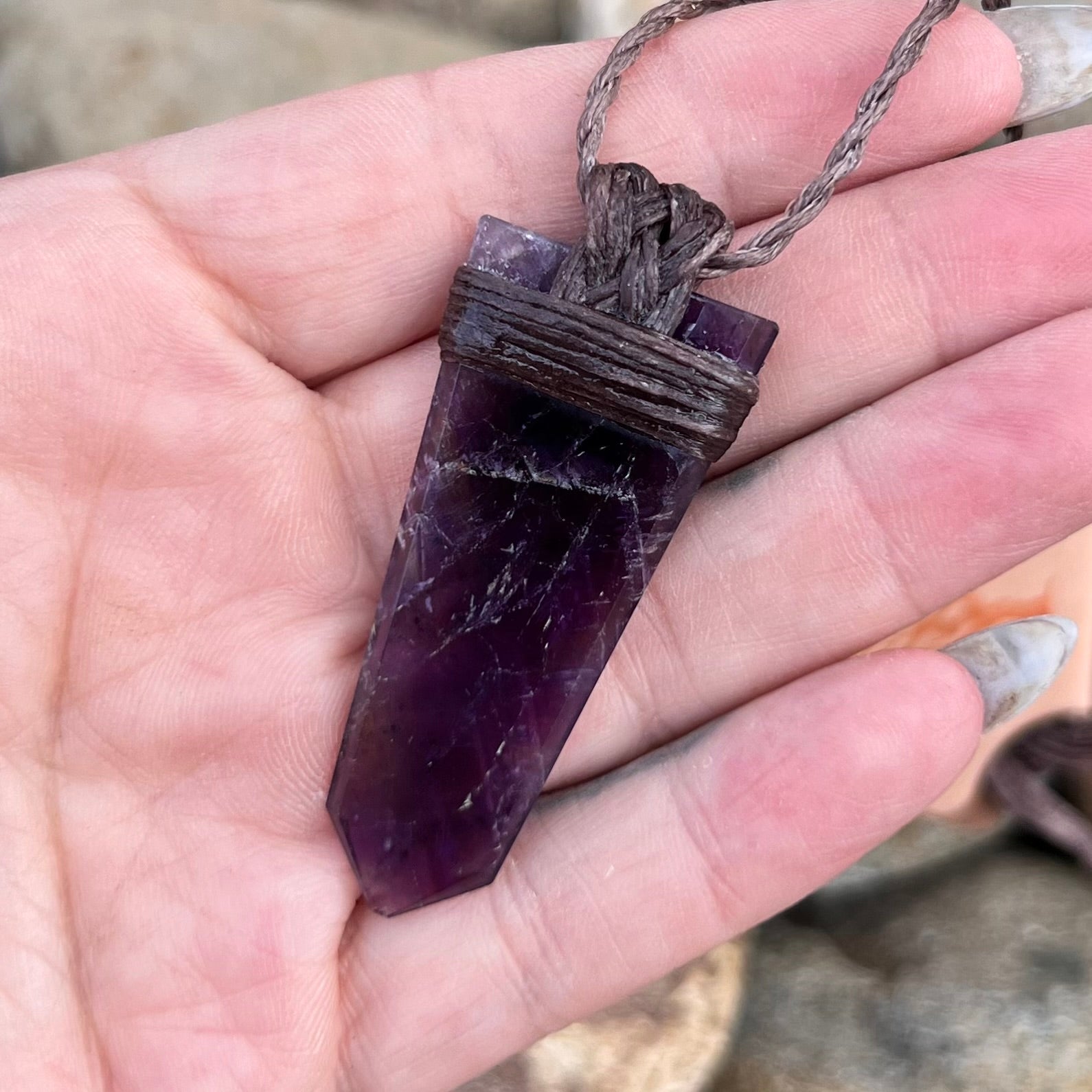 Muse Medicine ~ Amethyst Point ~ Tranquility Talisman