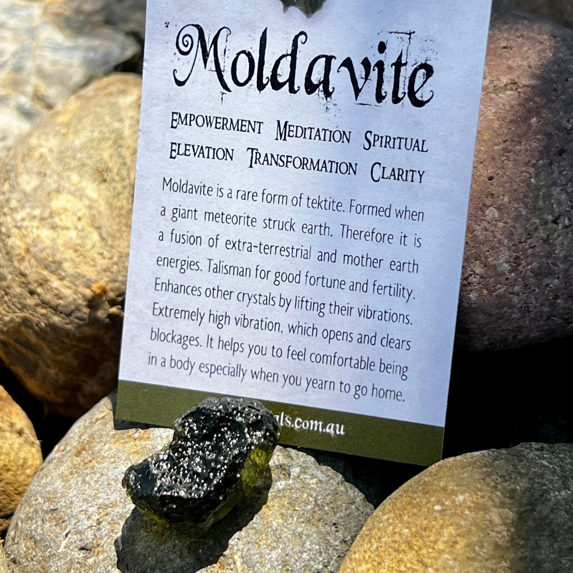 Raw Moldavite Specimen ~ RARE