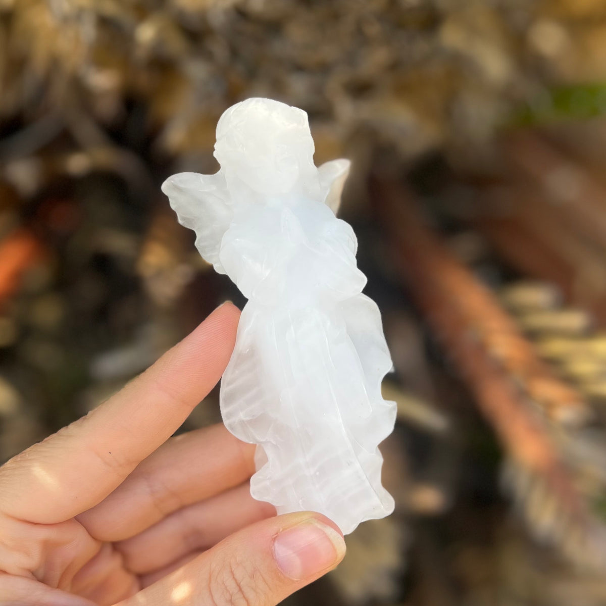 Memorial Angel ~ Quartz Carving