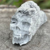 Quartz Cluster Skull Carving