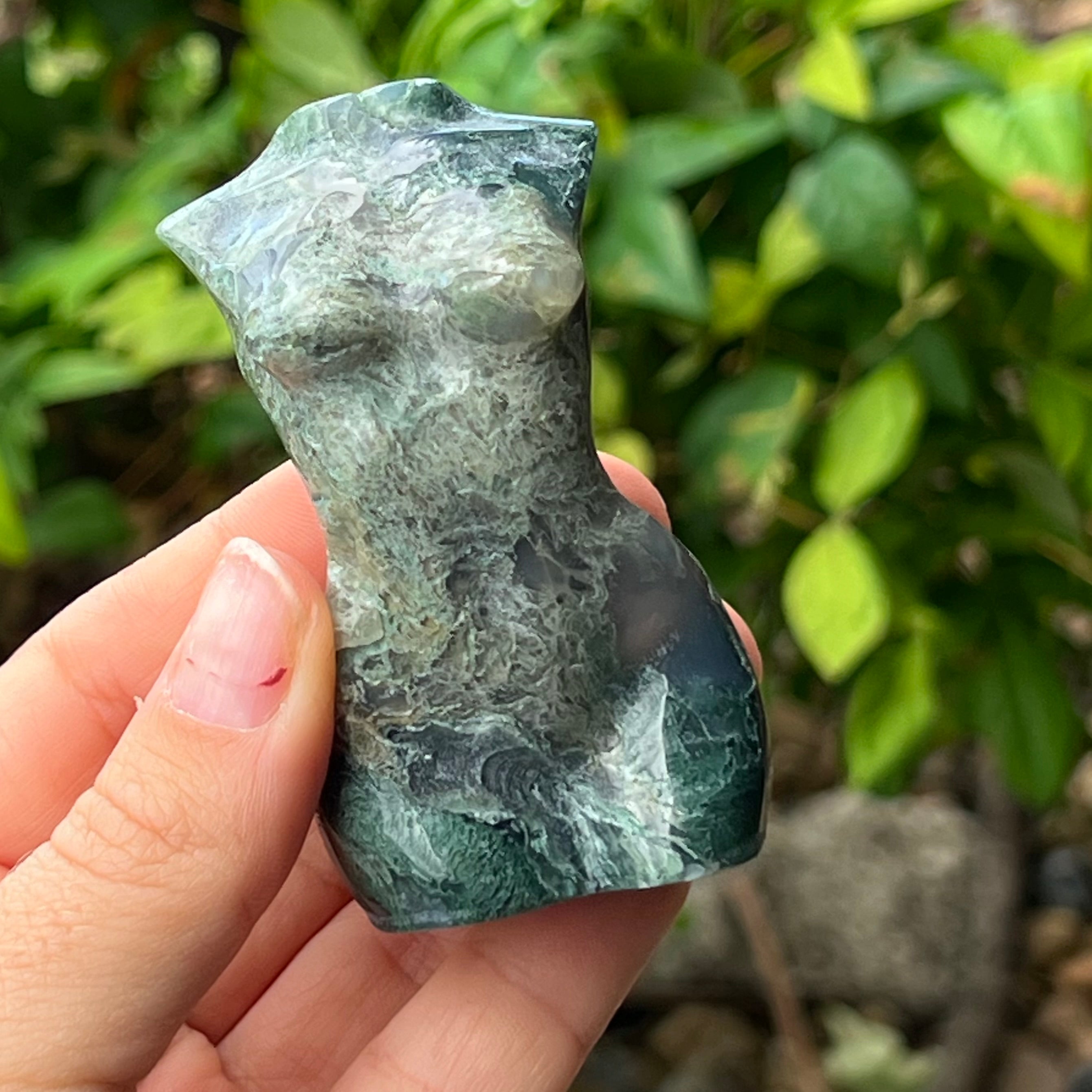 Moss Agate Goddess ~ Mini Lady Body (4)