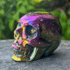 Electroplated Sphalarite Skull Carving