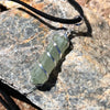 Green Aventurine Pencil Point Spiral Wrap Pendant