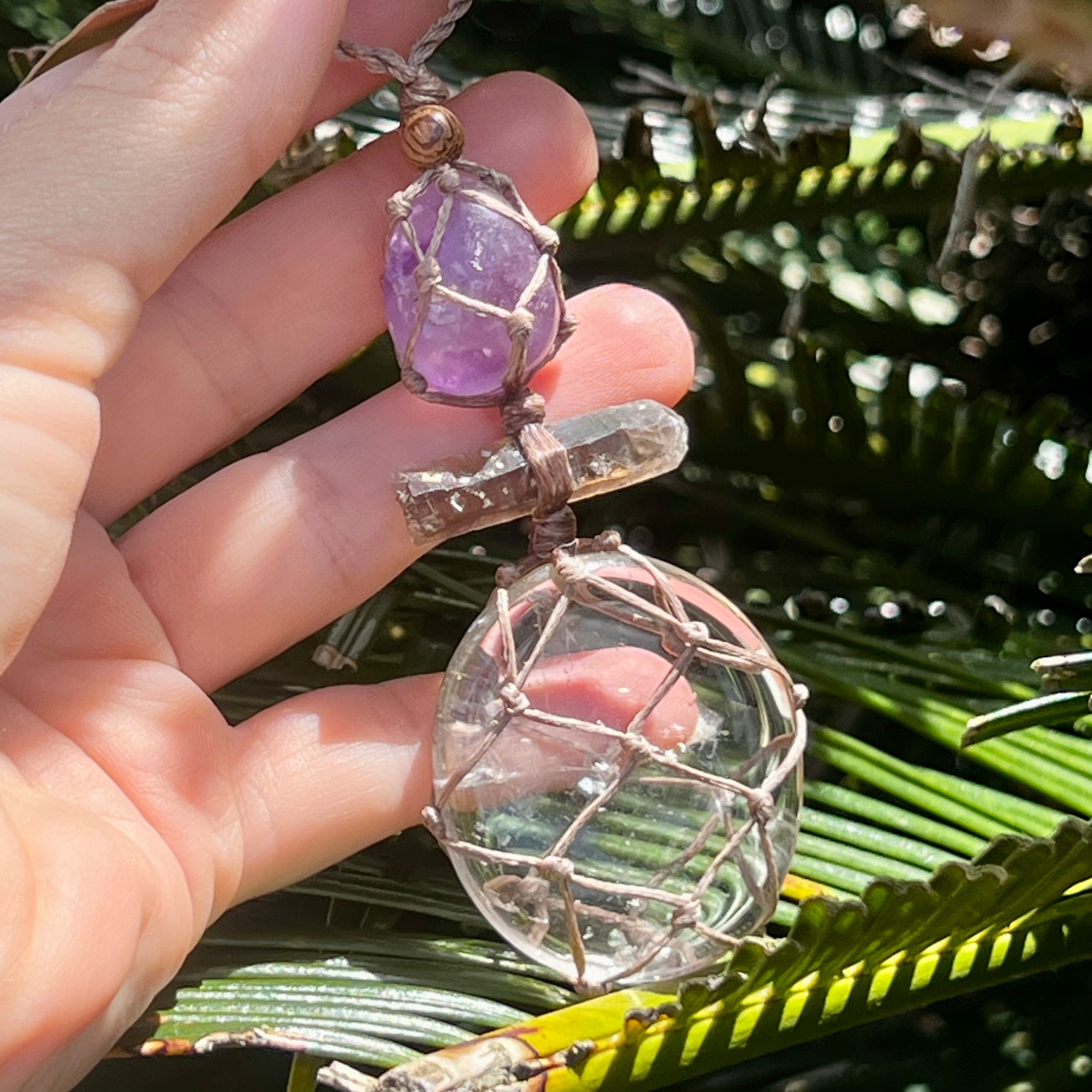 Muse Medicine ~ Smokey Quartz & Amethyst ~ Sacred Balance Talisman