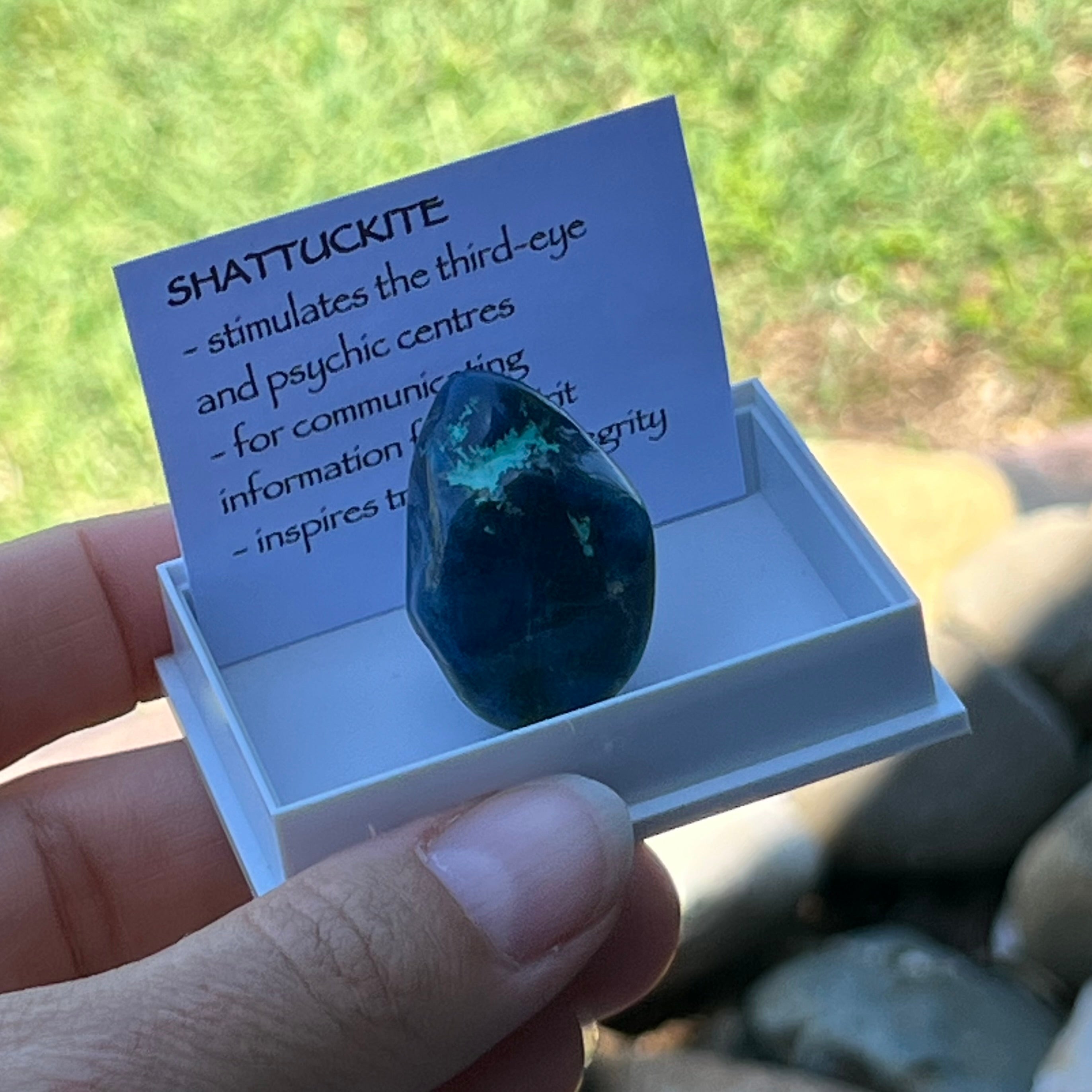 Shattuckite Tumble  ~ Specialty Boxed Crystal