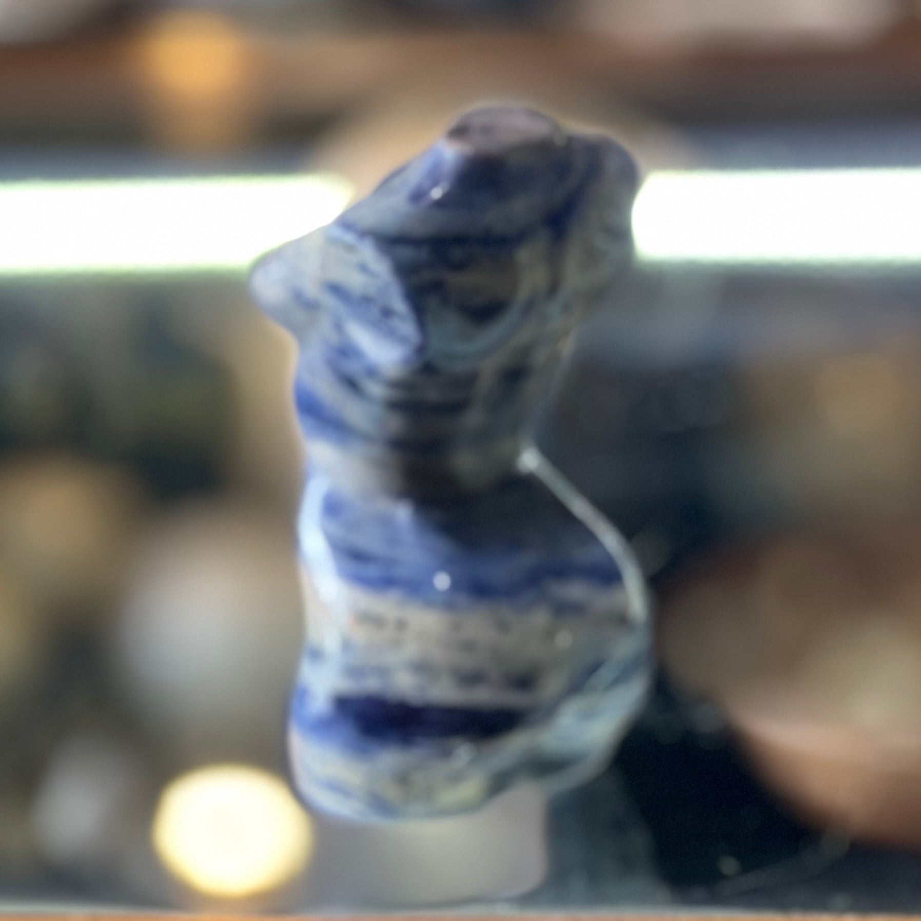 Sodalite Woman Lady Body Carving