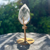 Clear Quartz ~ Facetted Generator Point on Stand