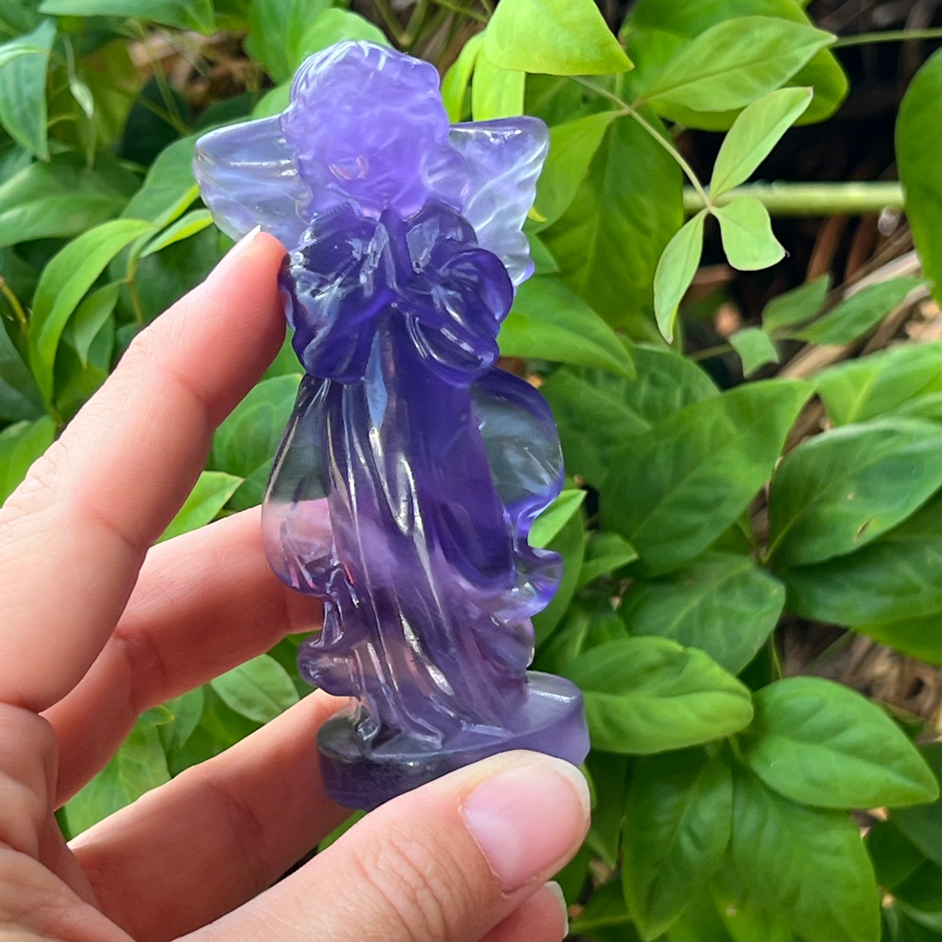 Memorial Angel ~ Purple Fluorite