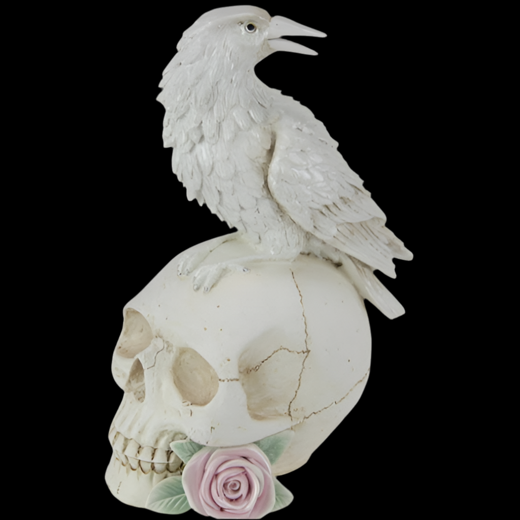 Raven on Skull ~ Large Altar Piece