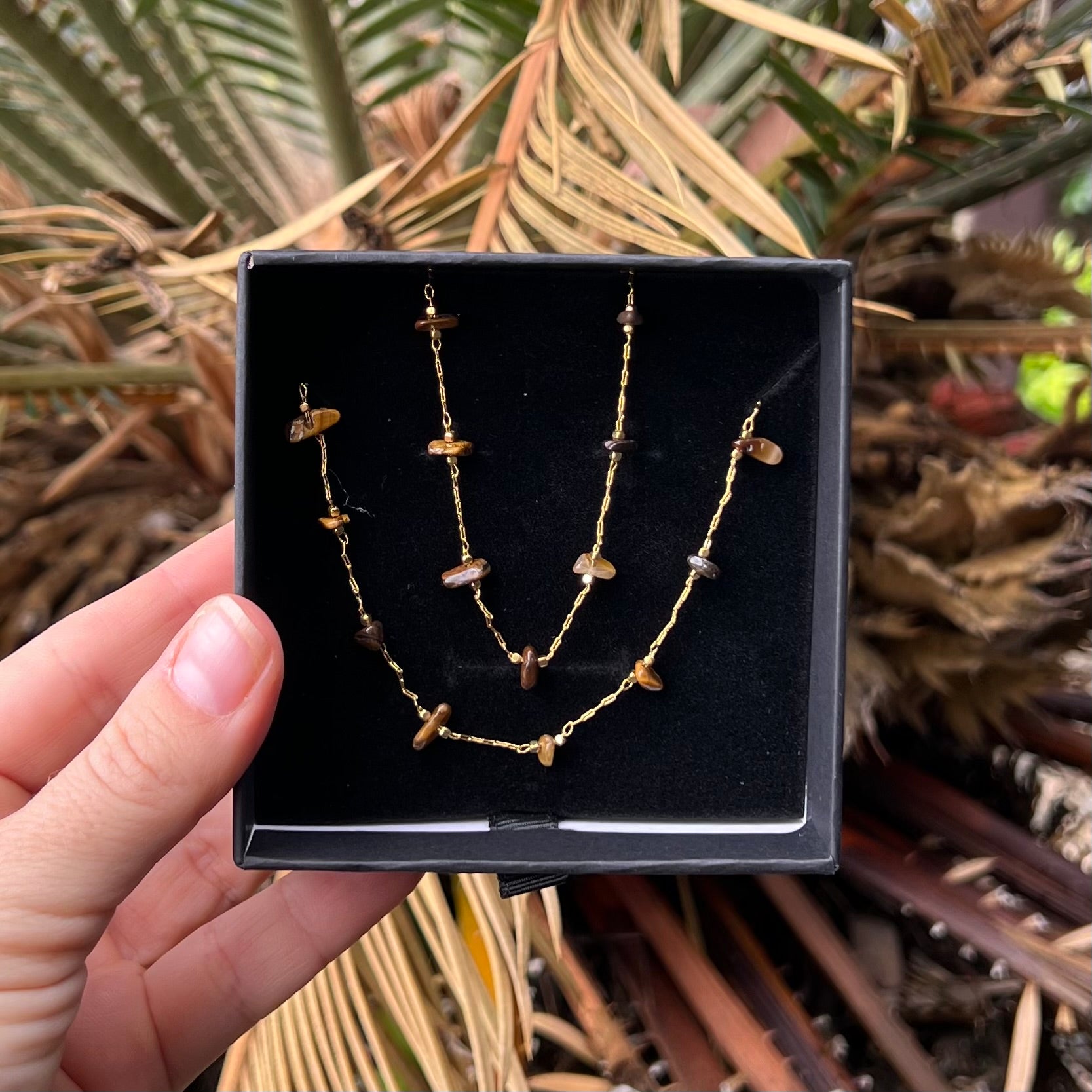 Muse Elegance ~ Tiger Eye Set ~ Gold