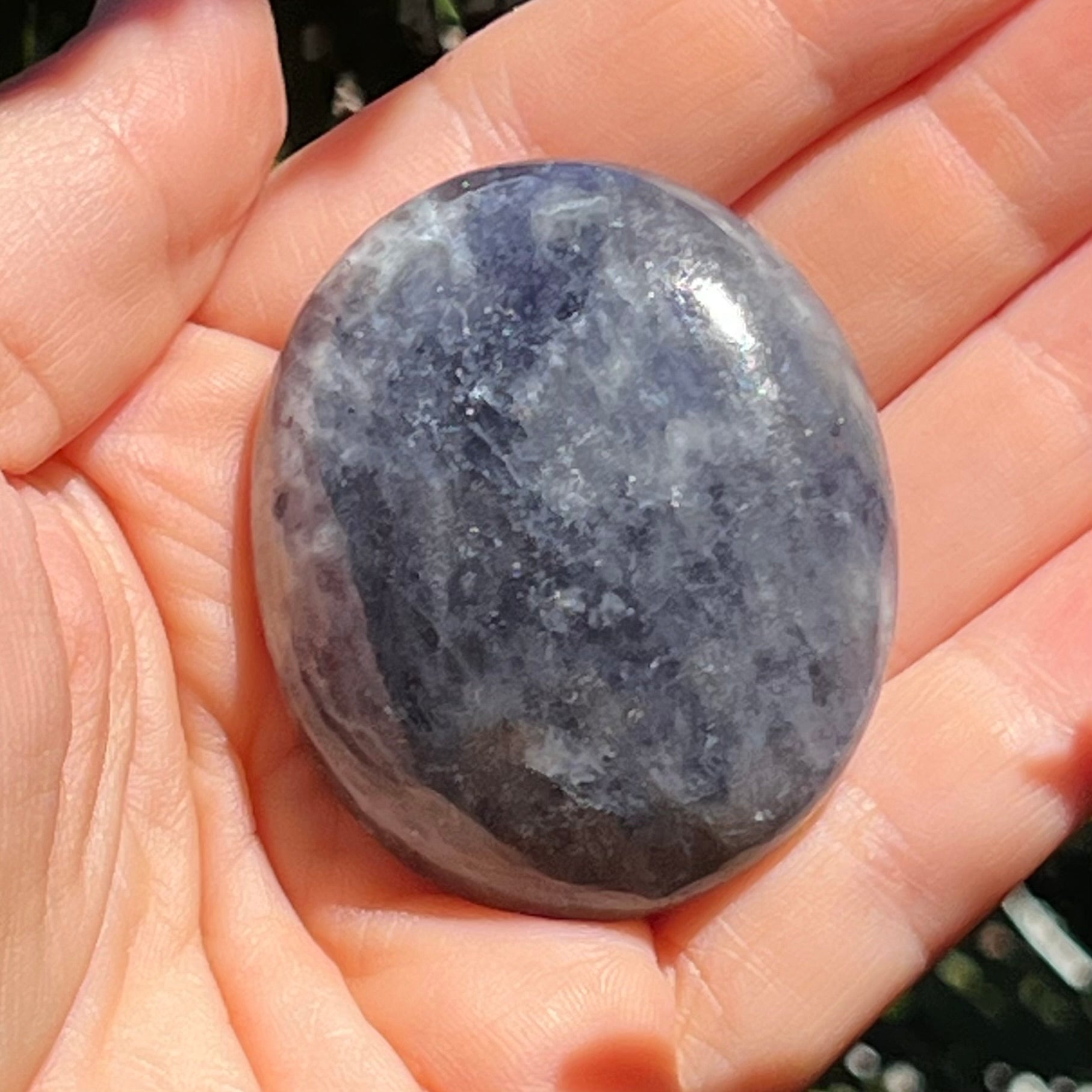 Iolite Palm Stone ~ 4