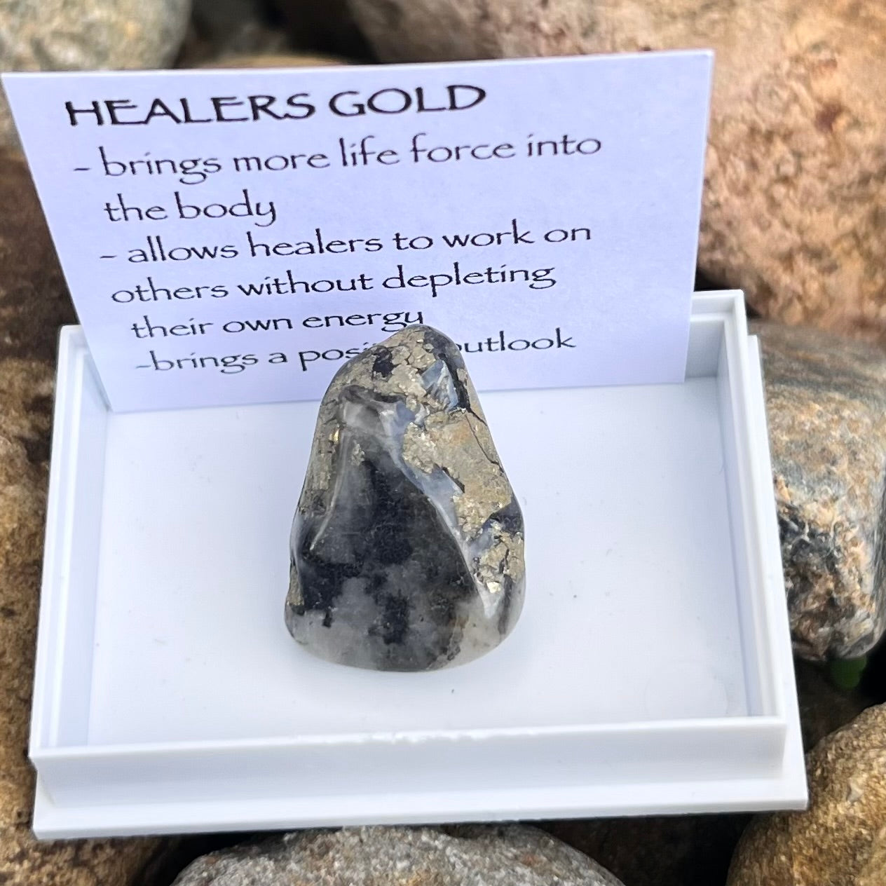 Healers Gold Specimen ~ Specialty Boxed Crystal