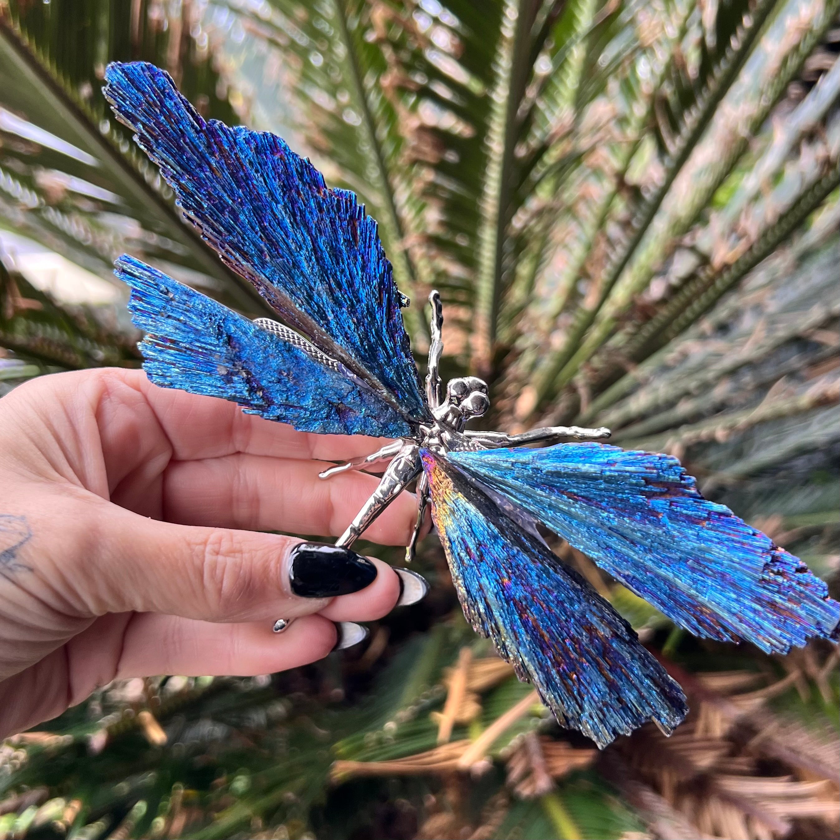 Dragon Fly ~ Blue Kyanite Electroplate