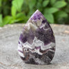 Chevron Amethyst Tear Drop Freeform
