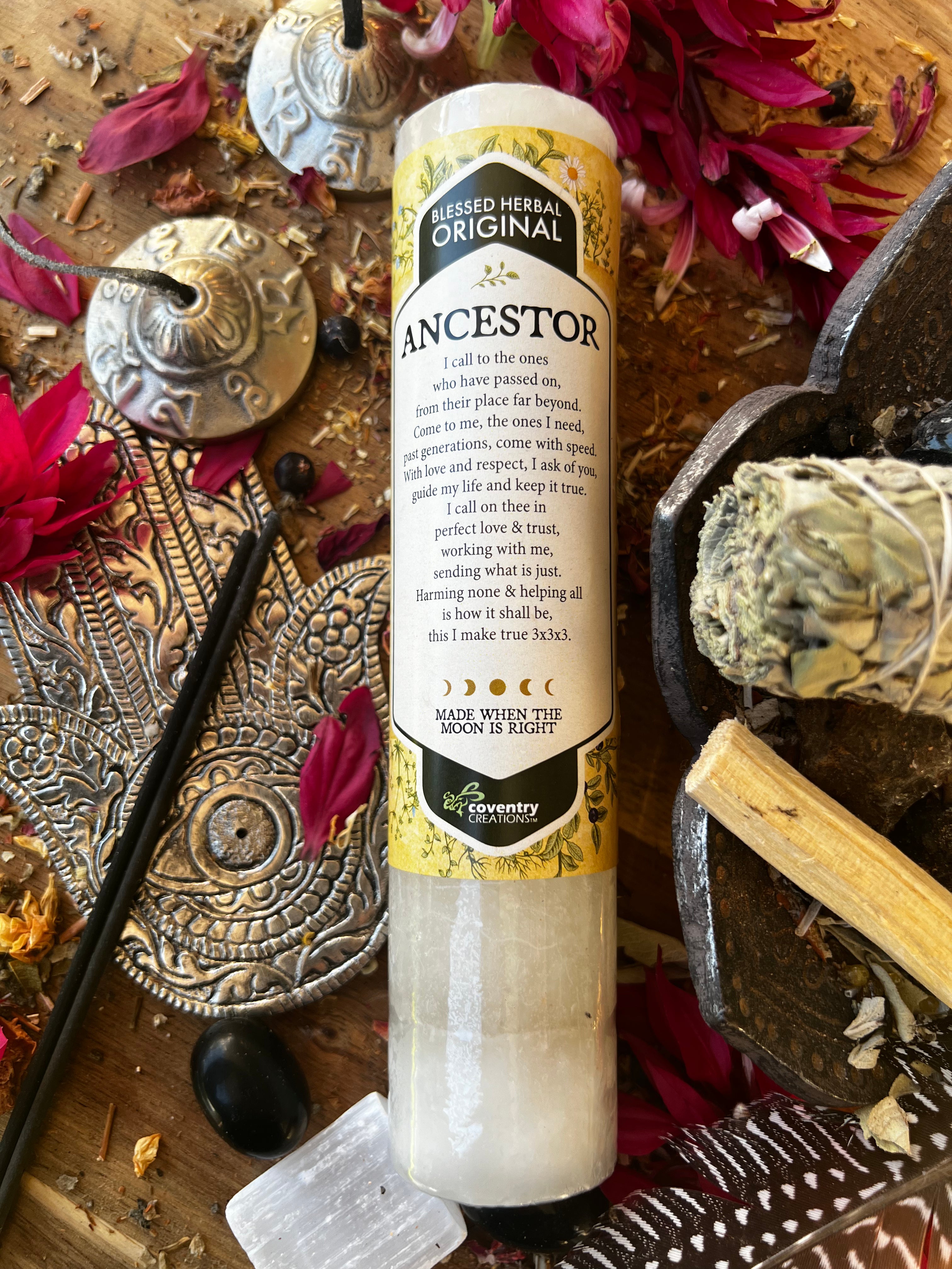 ANCESTOR Blessing Candle | Muse Crystals & Mystical Gifts