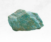 An image of a captivating amazonite crystal chunk displaying a tranquil blend of sea-green and turquoise hues.