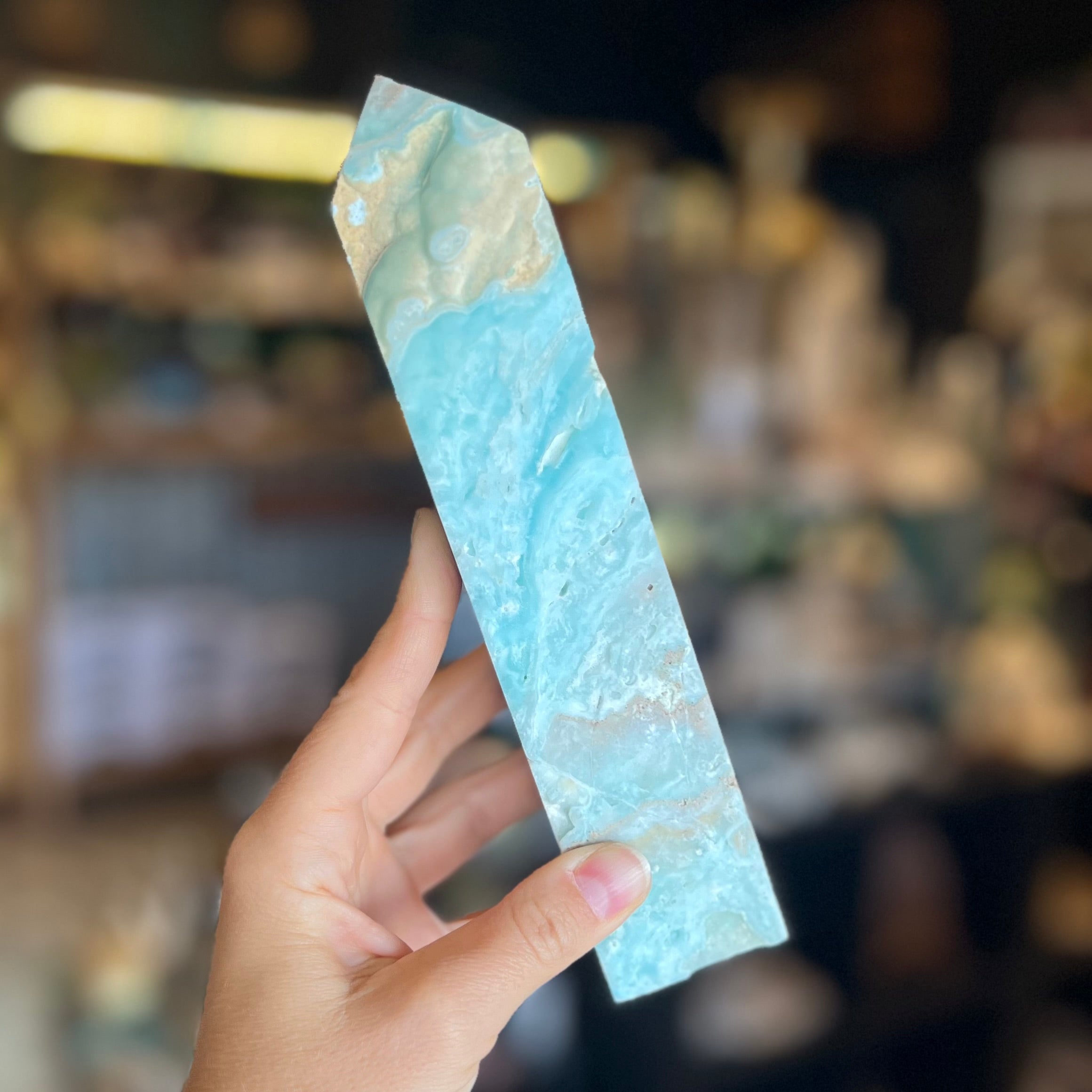Semi Raw Caribbean Calcite Tower