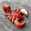 Red Jasper Scorpion Carving