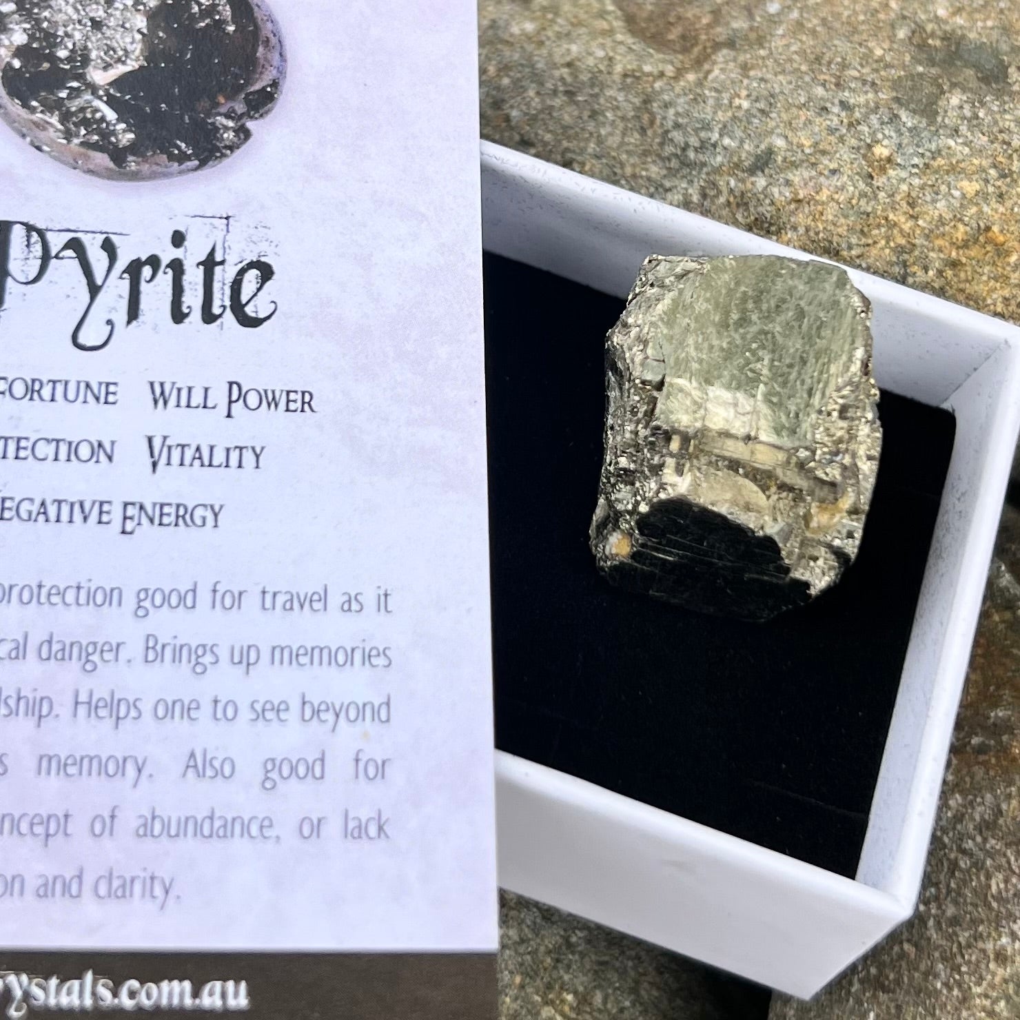 Pyrite Specimen ~ Specialty Boxed Crystal