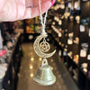 Witches Protection Bells~ Moon & Pentagram Star Hanger