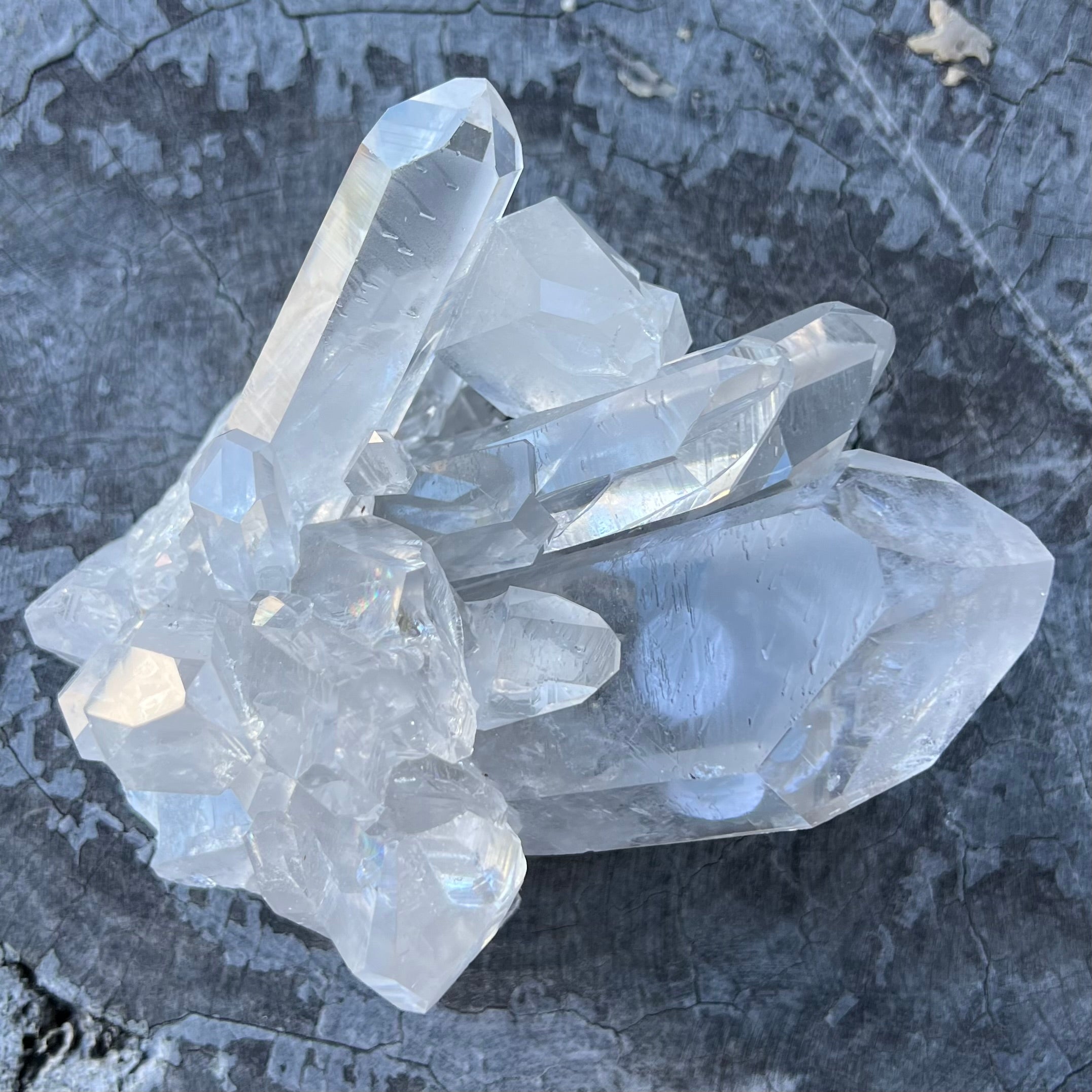 Clear Quartz Family Cluster