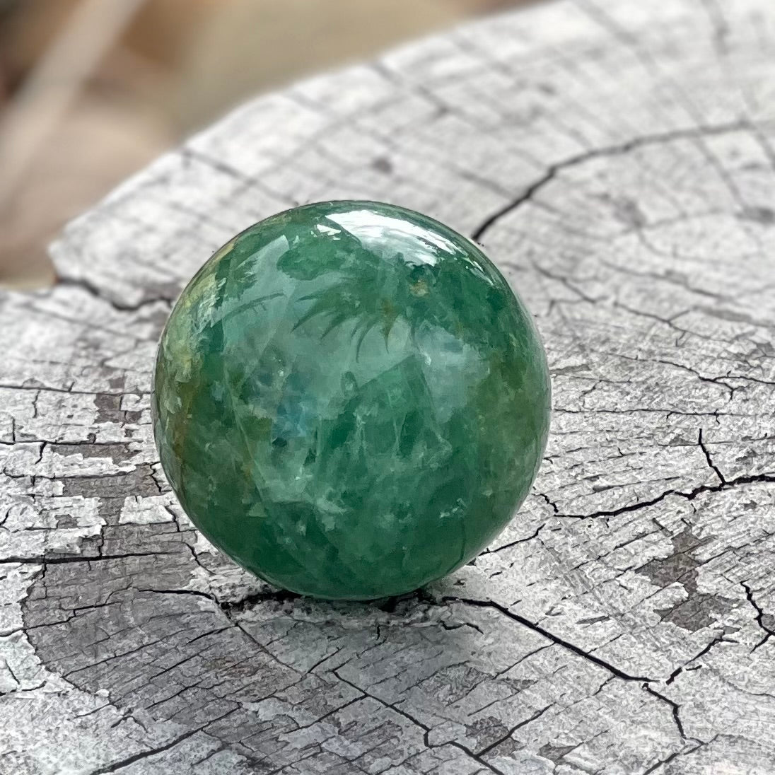 Inner Balance Green Fluorite Sphere