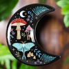 Wild Mushroom Crescent Moon Trinket Ceramic Bowl