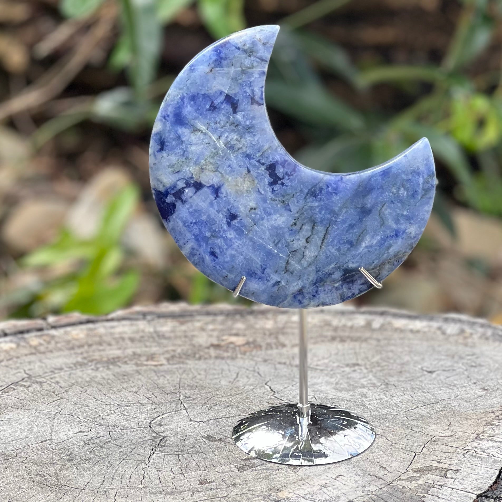 Dumortierite Crescent Moon