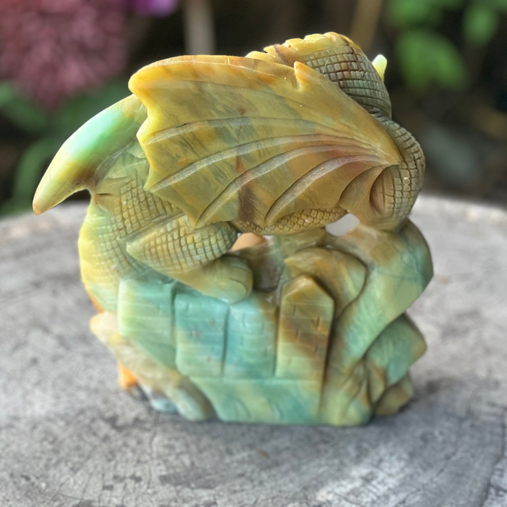 Dragon Carving ~ Caribbean Calcite