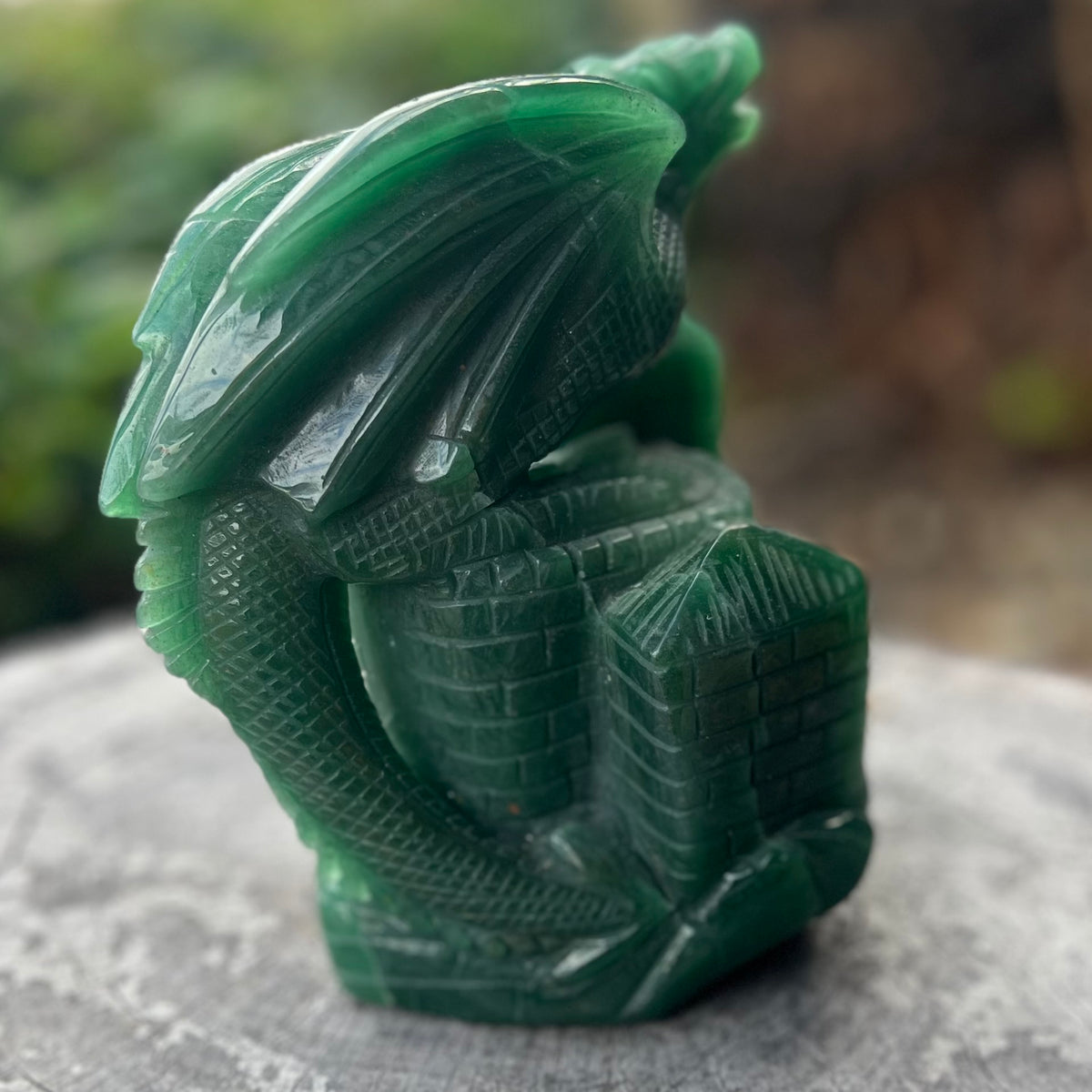Dragon Carving ~ Green Fluorite