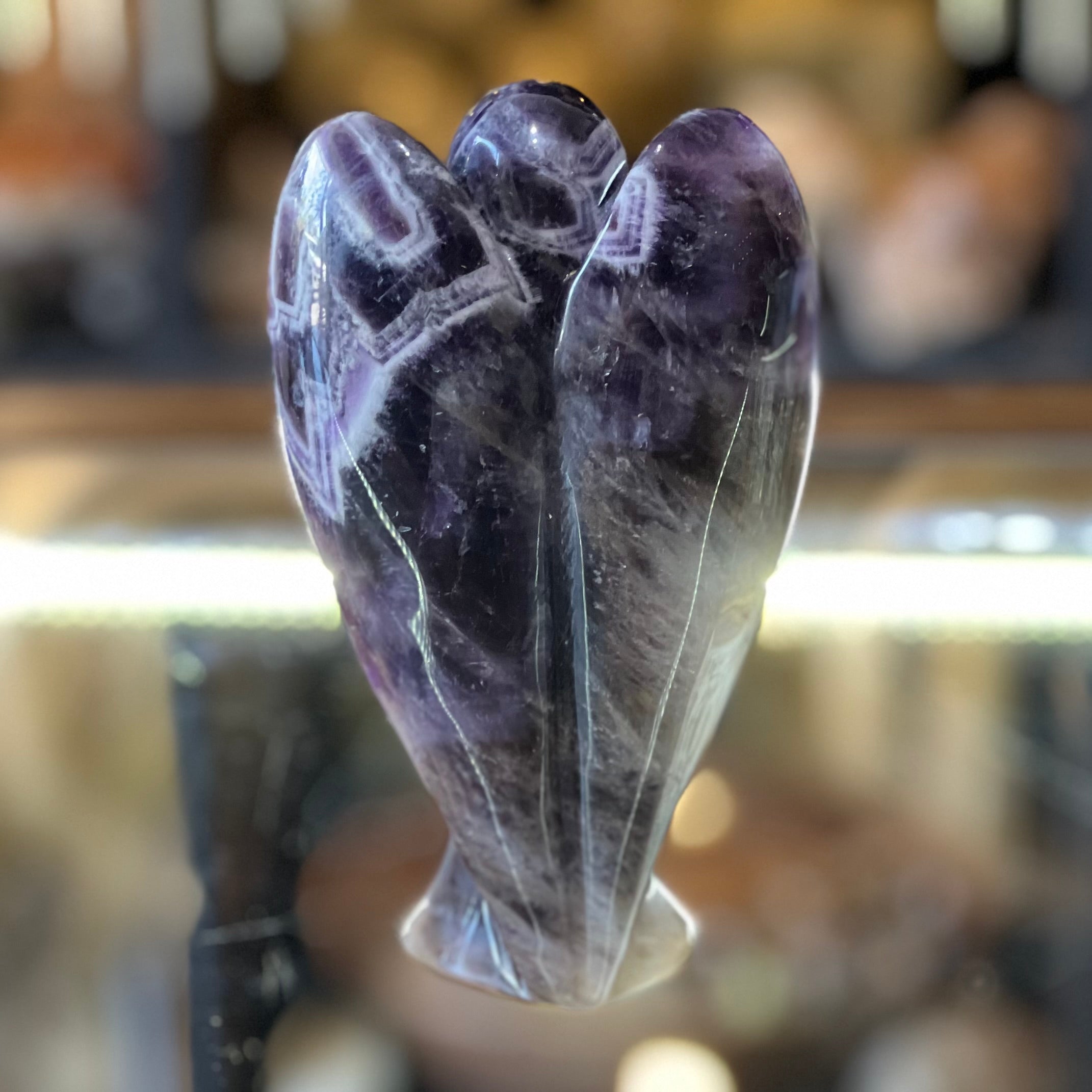 Dream Amethyst Angel Carving