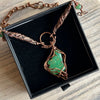 Muse Forged ~ Artesian  Chrysoprase Necklace