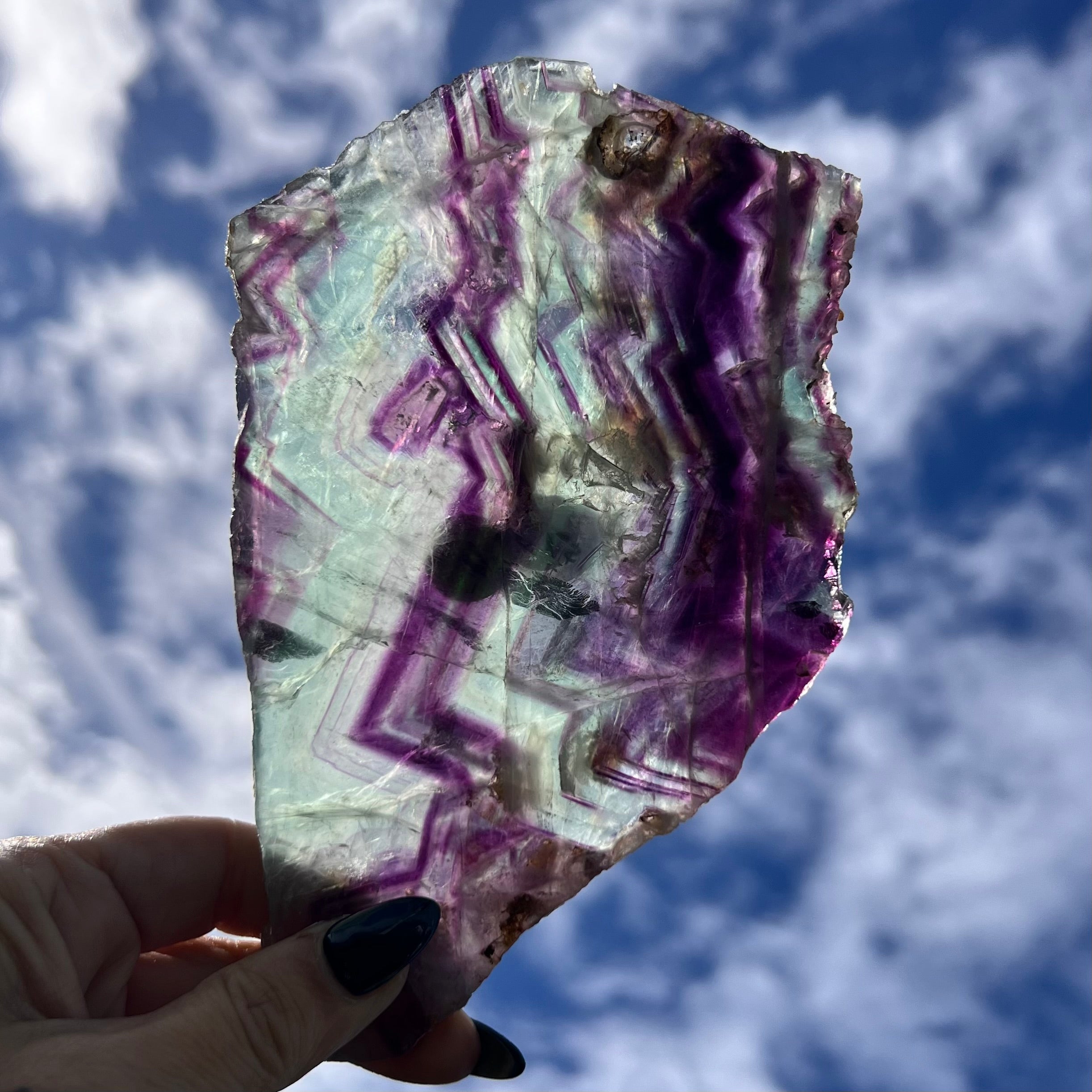 Rainbow Fluorite Slab
