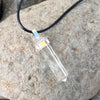 Clear Quartz Pencil Double Pointed Pendant