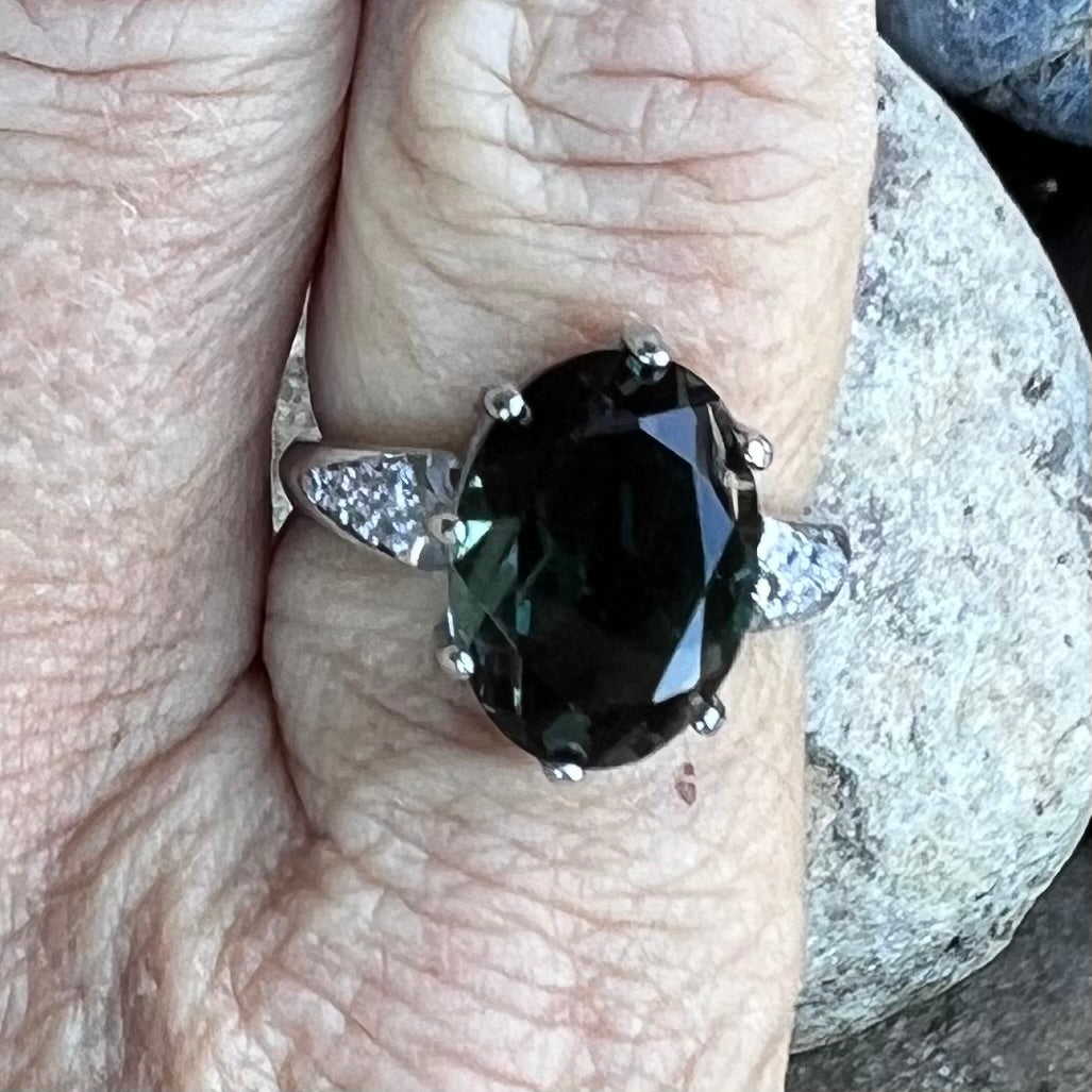 Alexandrite ~ Sterling Silver Ring ~ Size 10