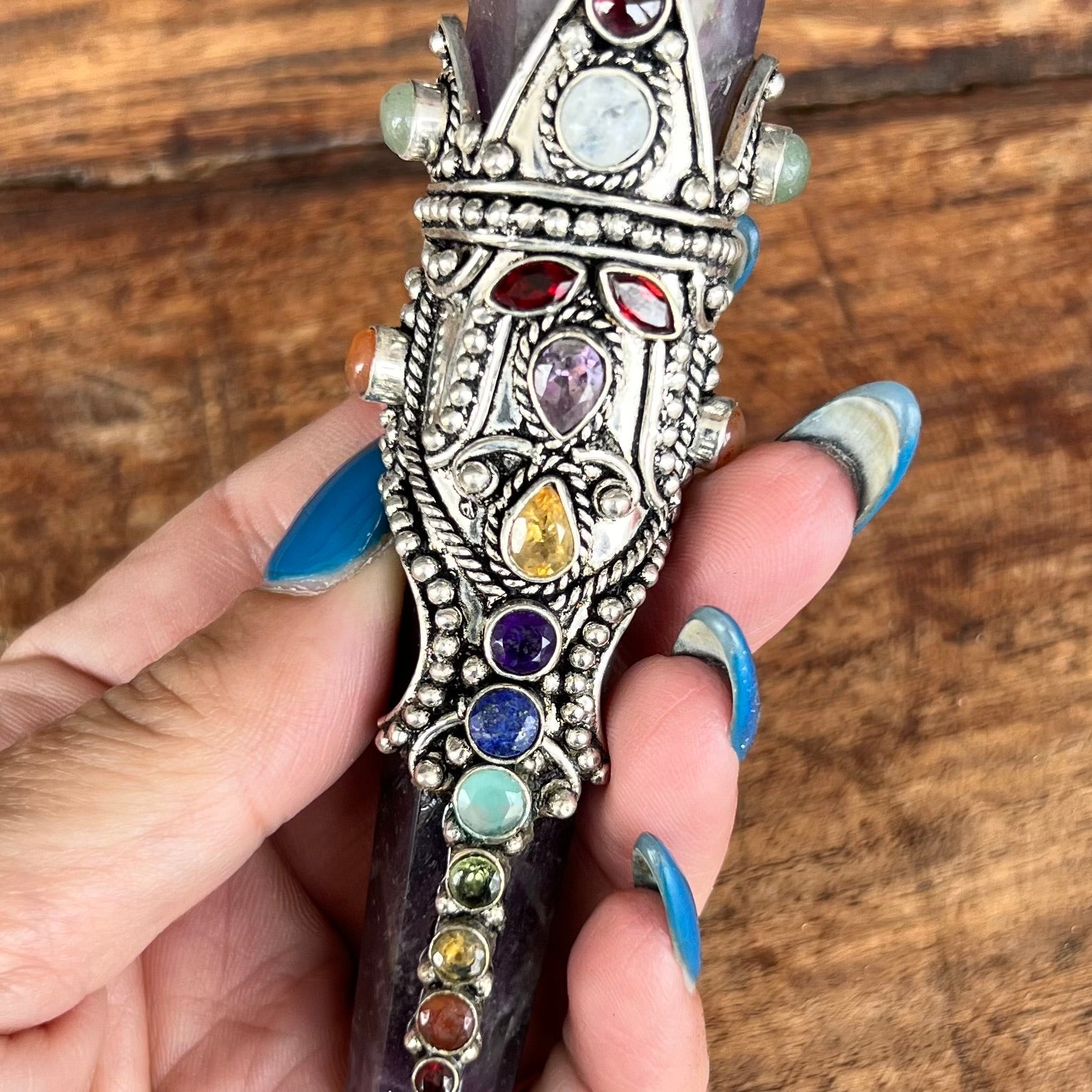 Super Wand ~ Embellished Amethyst