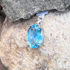 SwissBlue Topaz ~ Sterling Silver Pendant