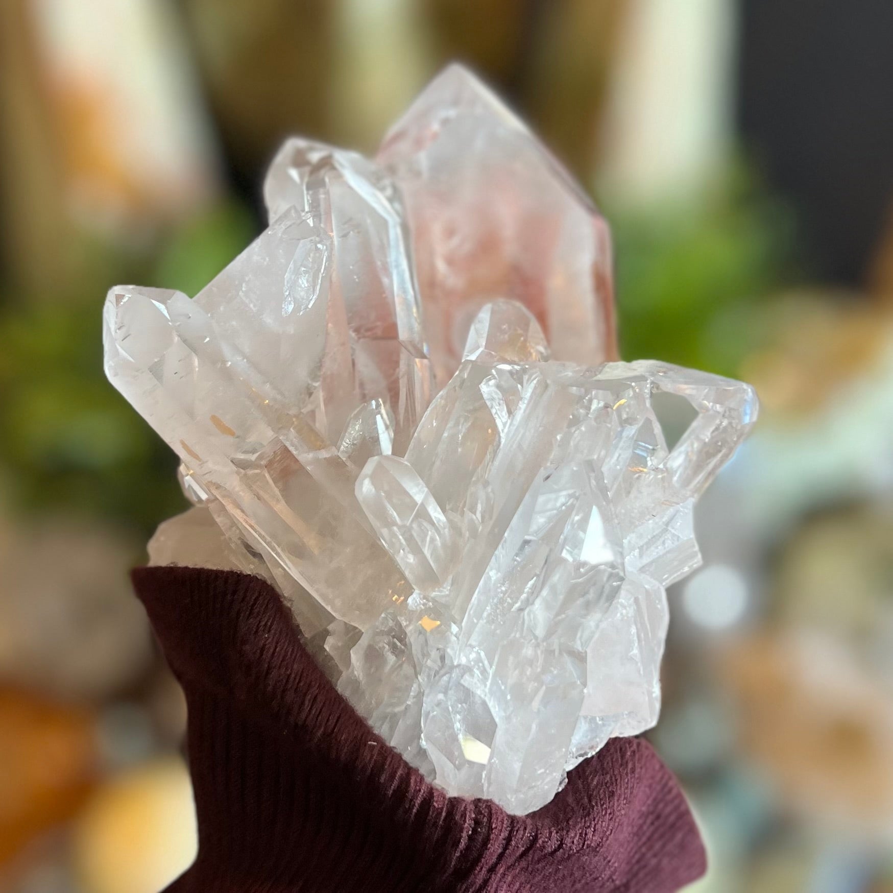 Clear Quartz Family Cluster