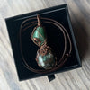 Muse Forged ~ Artesian Green Aventurine & Bloodstone Necklace