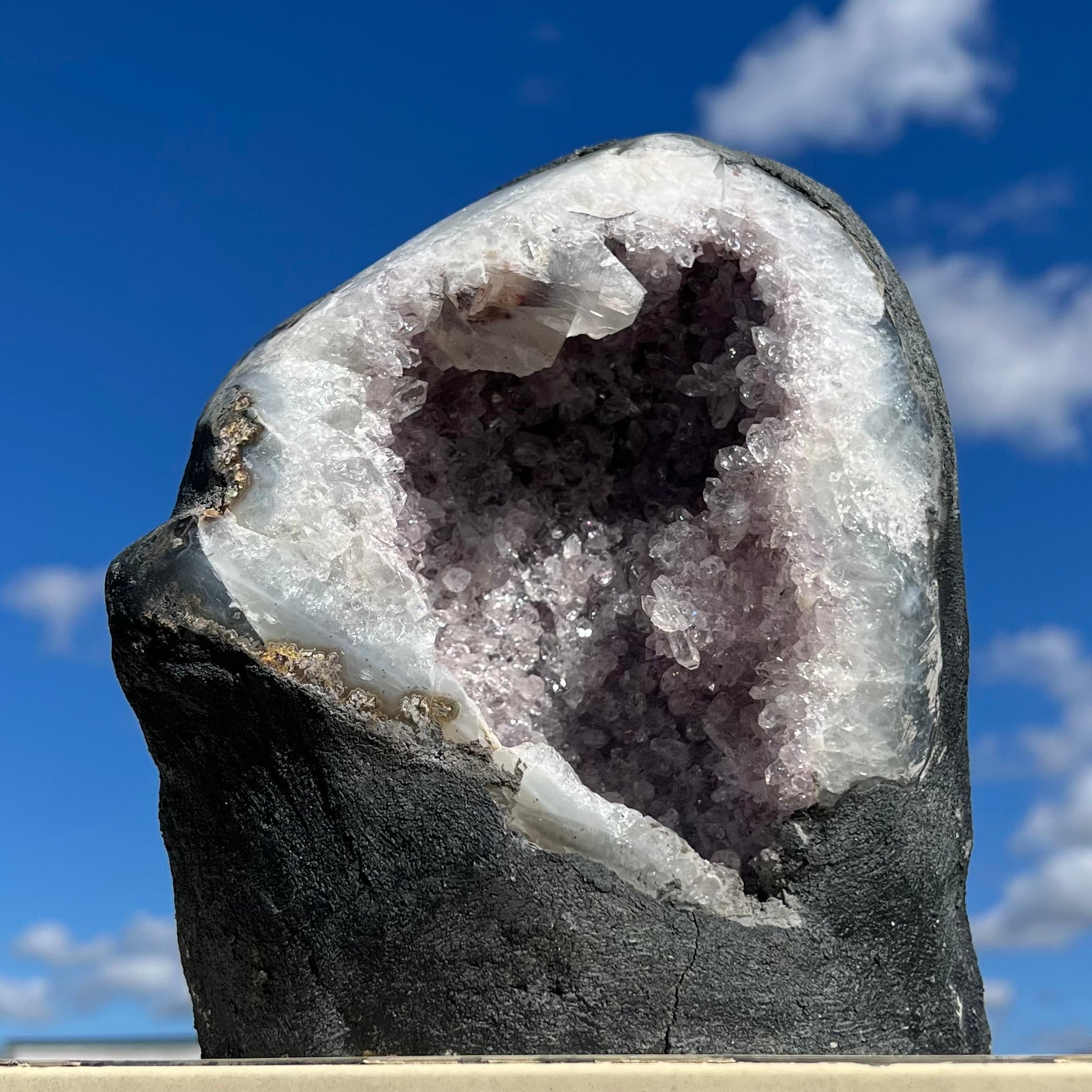 Amethyst Standing Cluster Geode