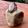 Muse Forged ~ Artesian Rose Quartz Ring ~ 6.5