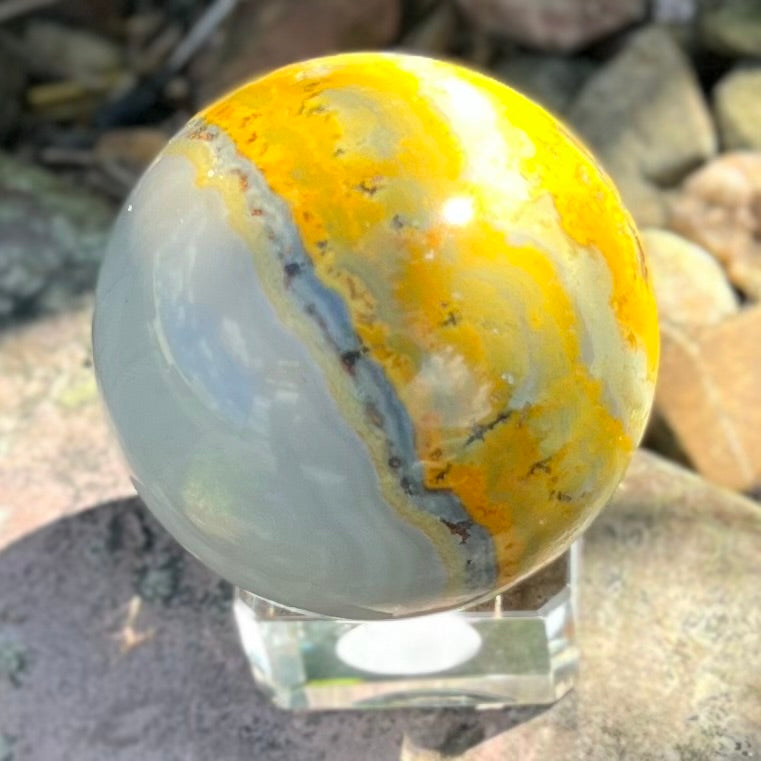 Bumble Bee Jasper Sphere